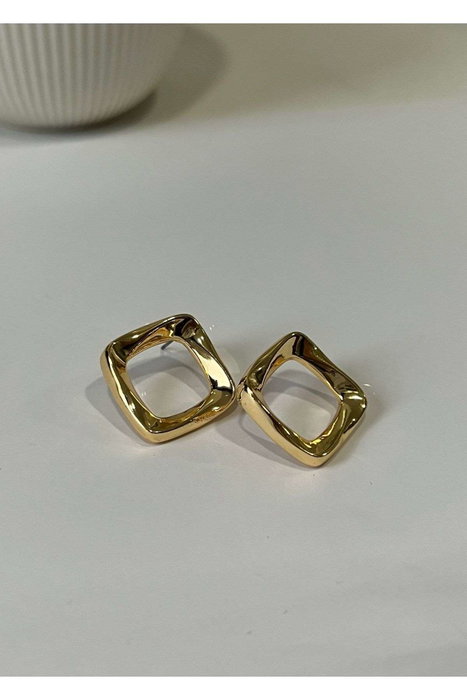 Heliophilia Silver Pendientes de Latón Dorados